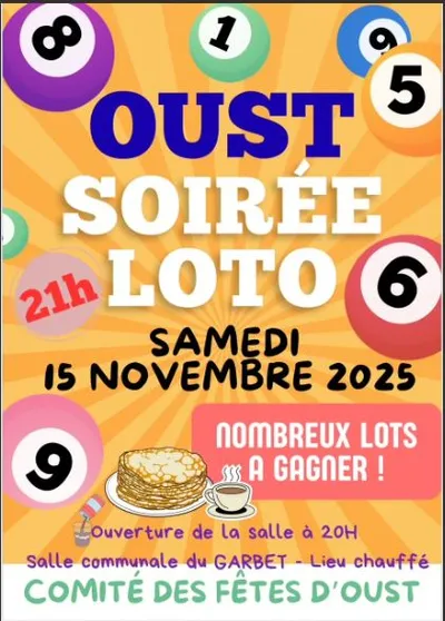 Soirée Loto à Oust : une soirée conviviale et pleine de surprises !