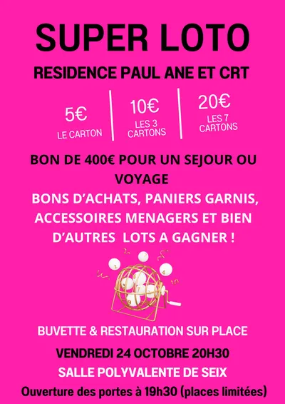 Super Loto à Seix !
