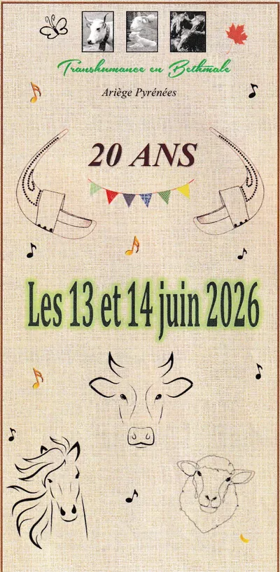 Transhumance en Bethmale : 20 ans de traditions pastorales célébrés les 13 et 14 juin 2026