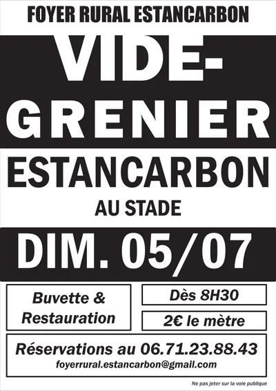 Vide-grenier à Estancarbon
