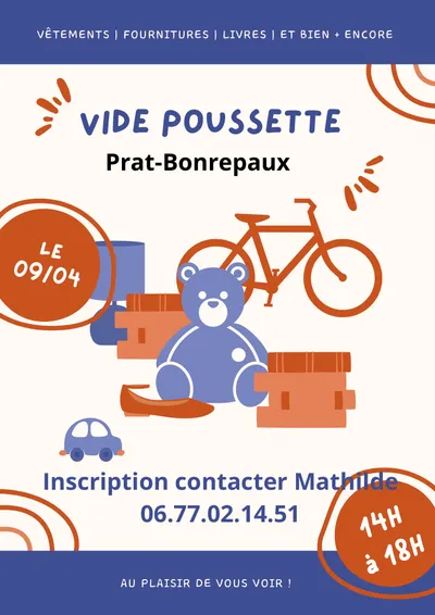 Vide pousette Prat-Bonrepaux