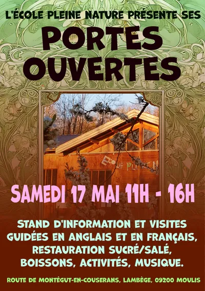 Portes ouvertes école pleine nature