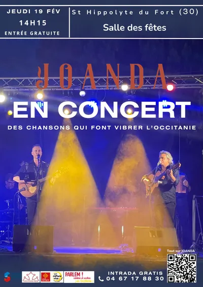 Saint Hippolyte du Fort (30) :  JOANDA (concert version acoustique)