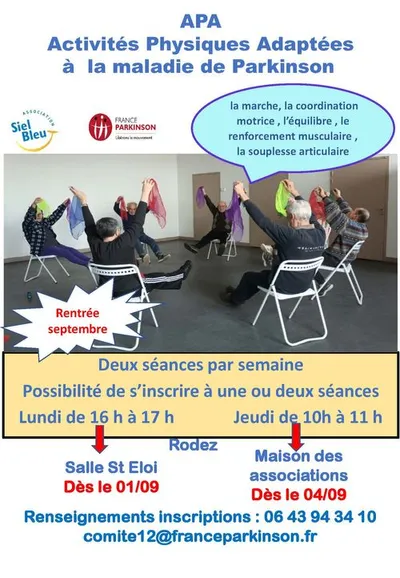 RODEZ (12) : Activités Physiques Adaptées à la maladie de Parkinson