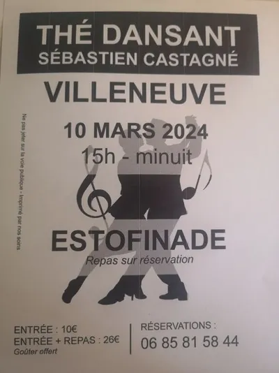 Thé dansant villeneuve d'Aveyron