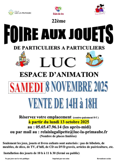 Luc (12) : Foire aux jouets 