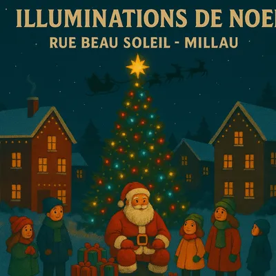 Millau (12) : féérie de Noël 2025 de la rue beau soleil
