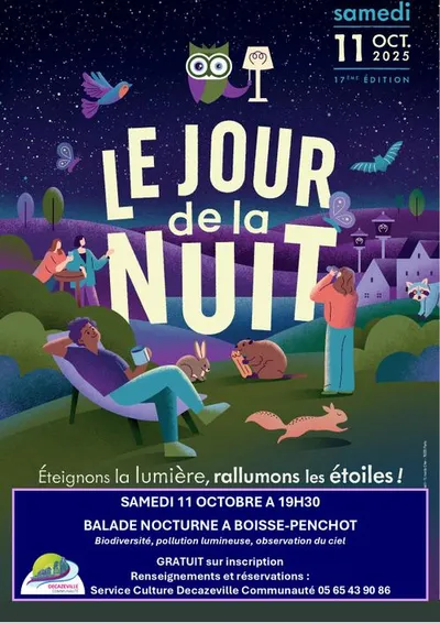 Boisse-Penchot (12) : Le jour de la Nuit | Balade nocturne insolite à Boisse-Penchot