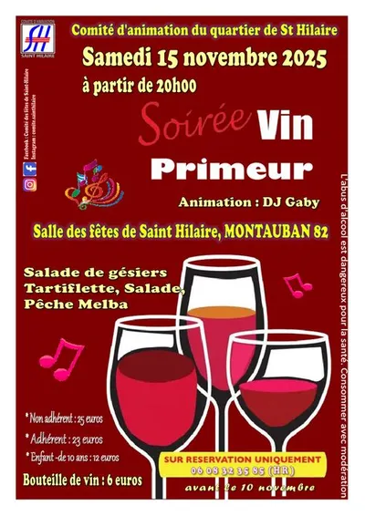 Montauban (82) : Soirée Vin Primeur