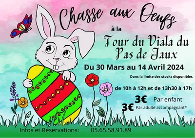 Chasse au oeufs à la tour du Viala