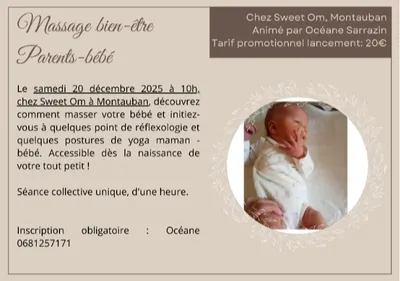 Montauban (82) : Massage bien-être bébé 