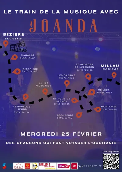 Millau (12) : Le train de la musique avec Joanda