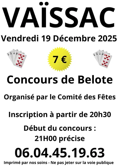 VAISSAC (82) : BELOTE