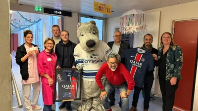 La Team Event Solidarité joue les pères Noël au service pédiatrie...