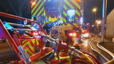 Feu de cheminée à Fresnay-l'Evêque