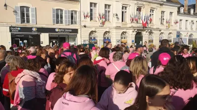 Près de 500 personnes marchent avec Les Roses Dunoises
