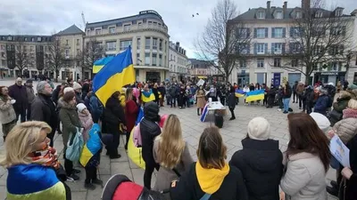 Les Ukrainiens d'Eure-et-Loir appellent à la mobilisation à Chartres
