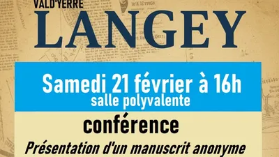 LANGEY - Conférence : Présentation d'un manuscrit anonyme sur le...