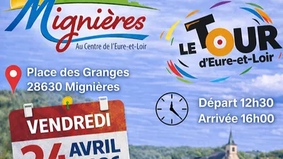 MIGNIÈRES - 2e étape du Tour d'Eure-et-Loir (Horaires de passage)