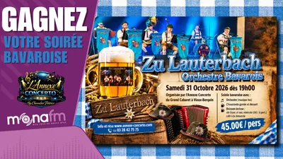 Gagnez votre soirée bavaroise pour 2 avec repas et orchestre