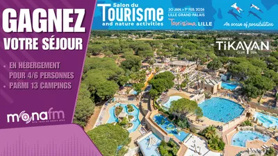 Gagnez votre séjour en hébergement 4/6 personnes avec les campings...