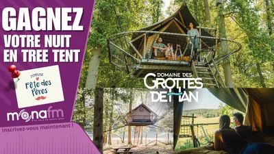 Gagnez votre nuit pour 4 en Tree Tent au Domaine des Grottes de Han