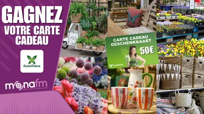 Gagnez des cartes cadeaux à dépenser chez Famiflora 
