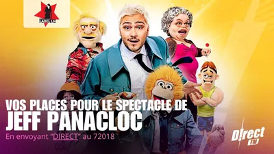 À GAGNER : VOS PLACES POUR LE SPECTACLE DE JEFF PANACLOC À NANCY