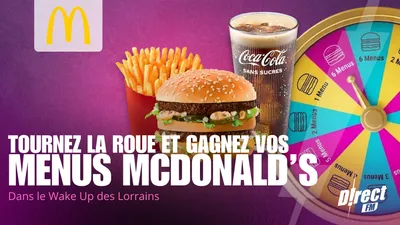 GAGNEZ VOS MENUS McDONALD'S AVEC LA MC'ROULETTE !!