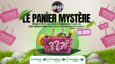 LE PANIER MYSTÈRE CARREFOUR ARRIVE SUR DIRECT FM ! 
