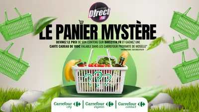 LE PANIER MYSTÈRE CARREFOUR ARRIVE SUR DIRECT FM ! 