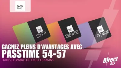 A gagner cette semaine : votre PASSTIME 57 ou 54