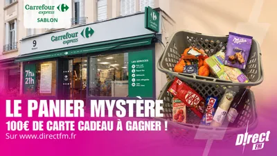 Gagnez 100€ chaque vendredi avec Le Panier Mystère Direct FM