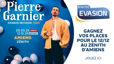 GAGNEZ VOS PLACES POUR LE CONCERT DE PIERRE GARNIER