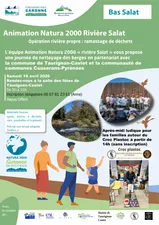 Opération de nettoyage des berges du Salat