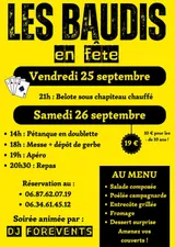2 jours de fête aux Baudis les 25 et 26 septembre