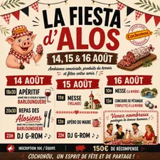 Alos : trois jours de fête du village du 14 au 16 août