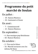 Soulan : le petit marché donne rendez-vous un vendredi sur deux...