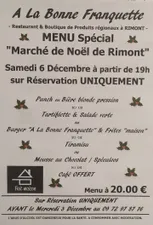 Un menu festif pour le Marché de Noël de Rimont
