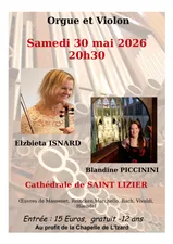 Saint-Lizier : un concert orgue et violon au profit de la chapelle...