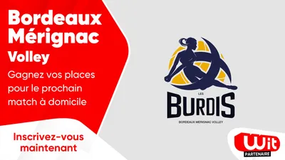 Bordeaux Mérignac Volley : gagnez vos places pour le prochain match...