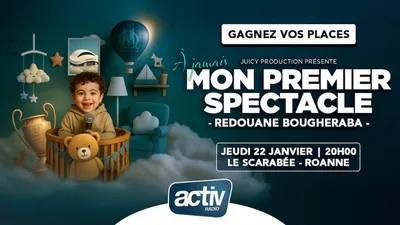 Gagnez les dernières places pour le spectacle de Redouane Bougheraba !