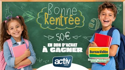Bonne rentrée avec Bureau Vallée ! 