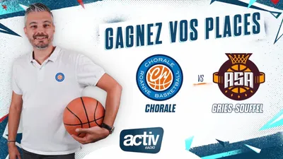 Gagnez vos places pour le match de La Chorale face à Gries-Souffel