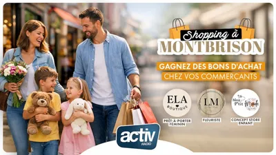 Shopping à Montbrison - Gagnez des bons d'achat chez vos commerçants 