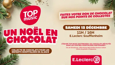 La collecte de chocolats de Top Music !