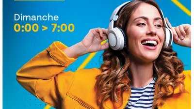 Dimanche | Musique non-stop | 00h à 07h
