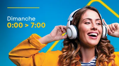 Dimanche / 0:00 > 7:00 / Musique non-stop