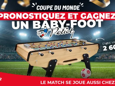 Gagnez un baby-foot Petiot d'une valeur de 2 600 € !