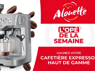 Alouette vous offre une cafetière expresso haut de gamme !